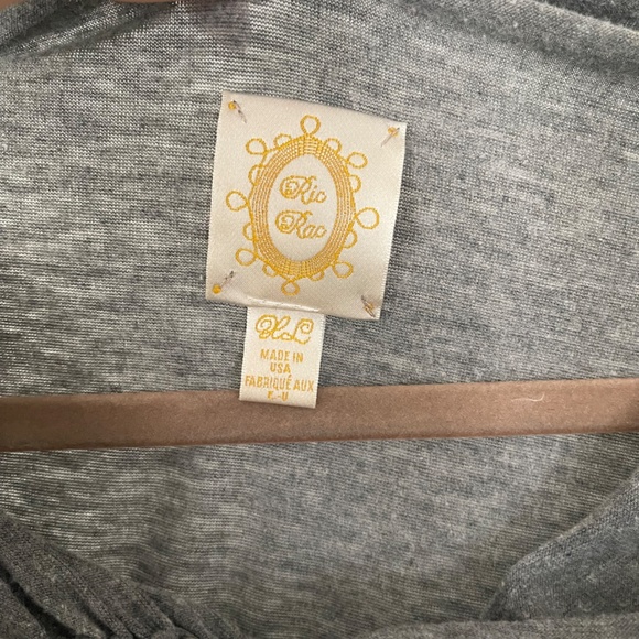 Anthropologie Ric Rac Rosette Ruched Top - Picture 3 of 9